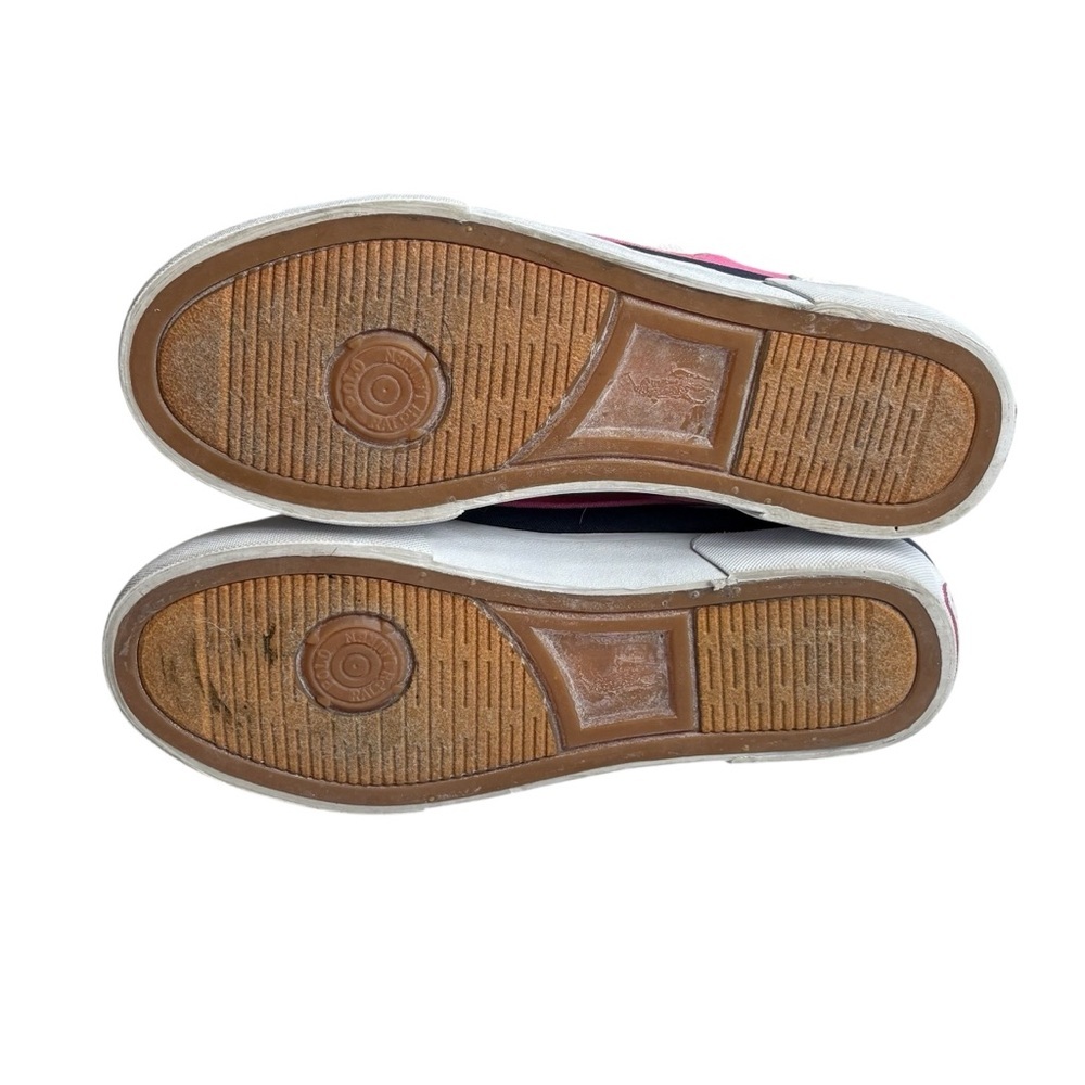 Polo Ralph Lauren Lilia Canvas Boat Shoes Size 6.5 Pink Navy - Picture 6 of 8